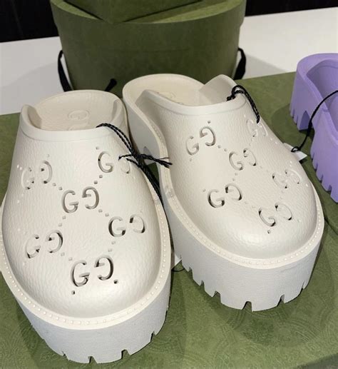 croks gucci|Gucci platform Crocs.